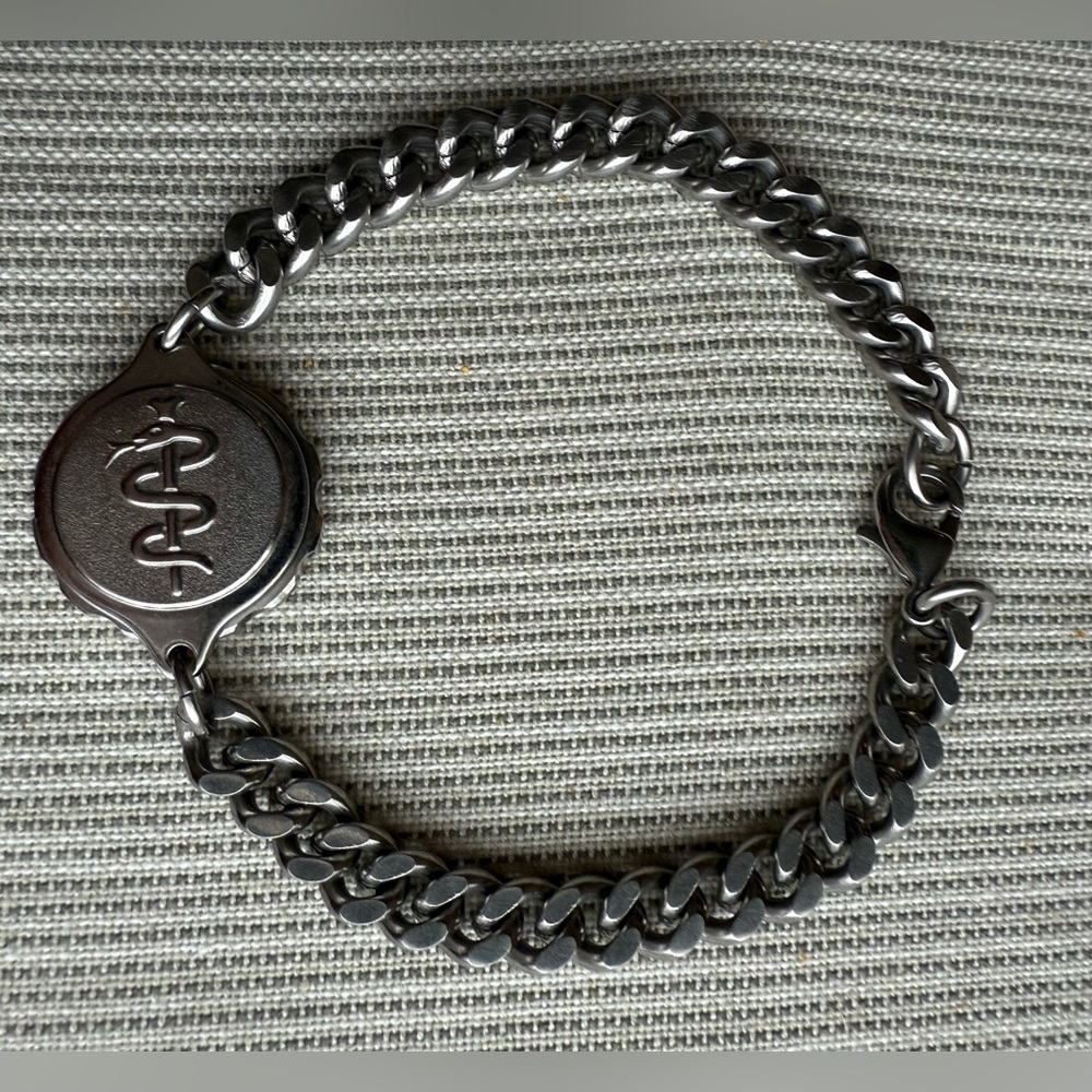 Stainless Steel Medical Alert bracelet